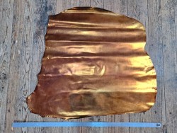 Mouton vernis - bronze orangé nuancé - cuirenstock