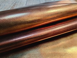 Mouton vernis - bronze orangé nuancé - cuiresntock