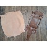 Lot de 2 peaux de cuir de lézard - E -  Camel/Saumon