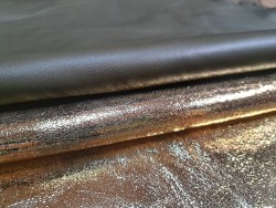 Lot de 2 peaux - Cuir d'agneau et de chèvre - A - Cuir en Stock