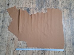 Demi-peau de cuir de vachette grainée - Brun gold - A - Cuirenstock