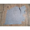 Demi-peau de cuir de vache grainée - Gris béton - maroquinerie - cuir en stock
