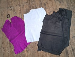 Lot de 3 peaux de cuir stretch - Cuir en Stock