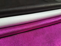 Lot de 3 peaux de cuir stretch - Cuir en Stock