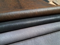 Lot de 3 peaux de cuir stretch - Cuir en Stock