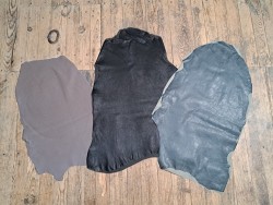 Lot de 3 peaux de cuir stretch - Cuir en Stock