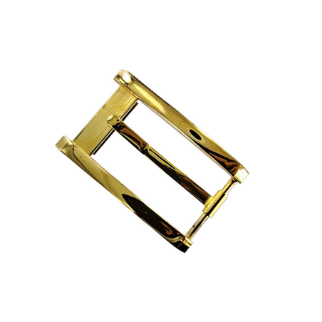 Boucle de ceinture rectangulaire - Laiton - 25 mm - cuir en stock