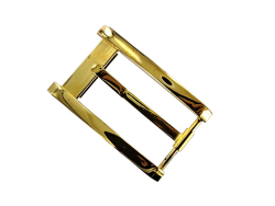 Boucle de ceinture rectangulaire - Laiton - 25 mm - cuir en stock