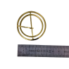 Boucle de ceinture ronde - Laiton - 35 mm - cuirenstock