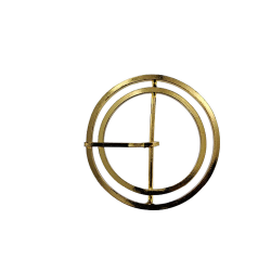 Boucle de ceinture ronde - Laiton - 35 mm - cuirenstock