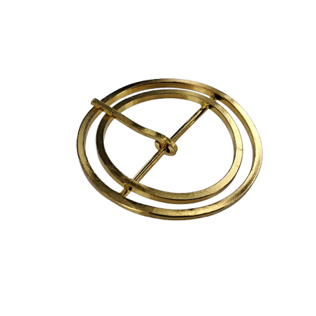 Boucle de ceinture ronde - Laiton - 35 mm - Cuirenstock