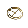 Boucle de ceinture ronde - Laiton - 35 mm - Cuirenstock