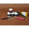 PACK idée cadeau - FINITIONS - travail et finitions des tranches du cuir - Cuir en stock