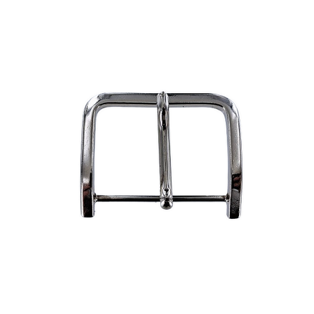 Boucle de ceinture rectangulaire - nickelé - 50 mm - cuirenstock