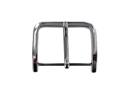 Boucle de ceinture rectangulaire - nickelé - 50 mm - cuirenstock