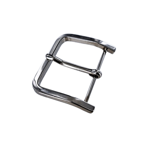 Boucle de ceinture rectangulaire - nickelé - 50 mm - cuirenstock