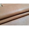 Peau de cuir de mouton crispé -beige- maroquinerie ou vêtement - cuir en stock