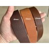 Lot de 3 bandes de cuir tannage végétal – Brun/Marron – Cuir européen recyclé | Cuir en Stock