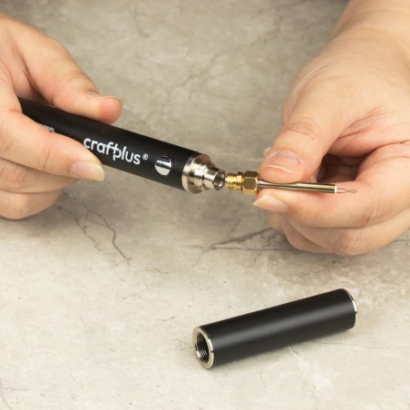 Brûleur de fil Craftplus® Pro – Stylo chauffant coupe-fil professionnel - Cuir en Stock