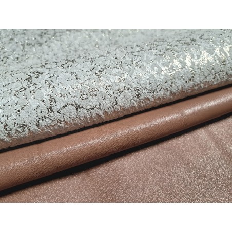 Lot de 2 peaux - Cuir d'agneau et de chèvre - A - Cuir en Stock