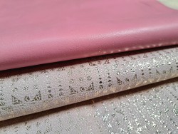 Lot de 2 peaux uniques - Cuir d'agneau et de chèvre -M- Cuir en Stock