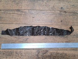 Peau de cuir de crocodile marron mat - Cuir en Stock