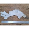 Morceau de crocodile véritable - Blanc mat - Cuirenstock