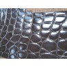 Morceau de cuir de crocodile véritable couleur gris - Cuir en Stock