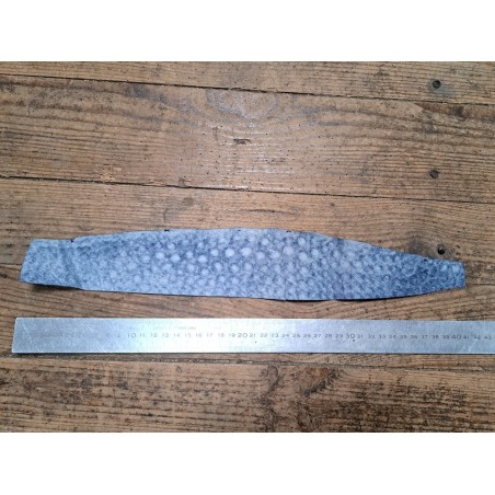 Peau de crocodile - Noir bleuté - Cuir en Stock