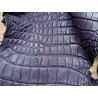 Peau de cuir de crocodile véritable - Violet mat - Cuir en Stock
