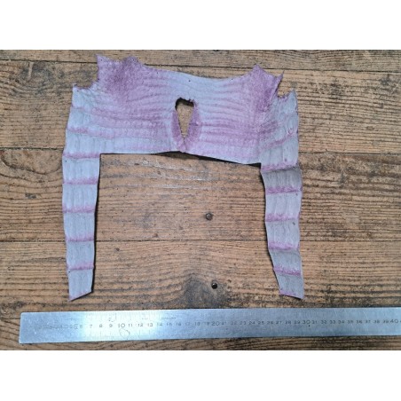 Peau de crocodile - Lilas - Cuir en Stock