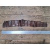 Morceau de cuir de crocodile nuancé - Marron - Cuir en Stock