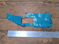 Peau de crocodile - Turquoise - Cuir en Stock