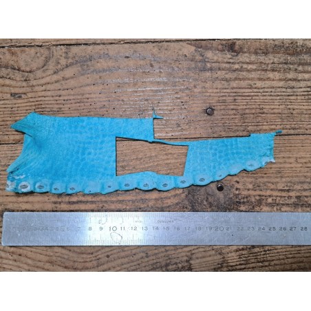 Peau de crocodile - Turquoise - Cuir en Stock