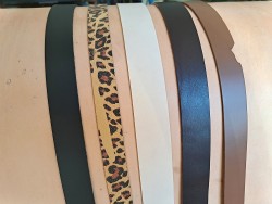 Lot de 5 bandes de cuir classique ou à effet - 2ème choix