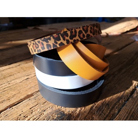 Lot de 5 bandes de cuir classique ou à effet - 2ème choix