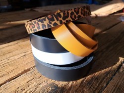 Lot de 5 bandes de cuir classique ou à effet - 2ème choix