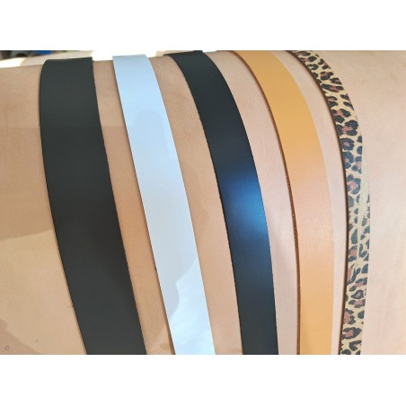 Lot de 5 bandes de cuir classique ou à effet - 2ème choix