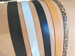 Lot de 5 bandes de cuir classique ou à effet - 2ème choix