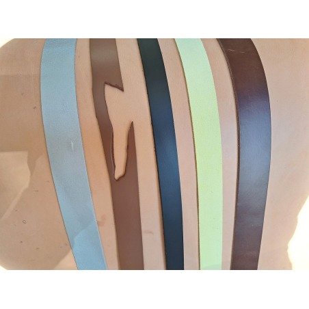Lot de 5 bandes de cuir classique ou à effet - 2ème choix