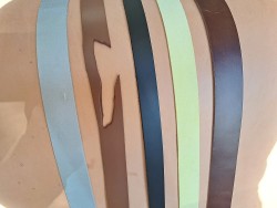 Lot de 5 bandes de cuir classique ou à effet - 2ème choix
