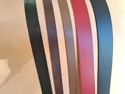 Lot de 5 bandes de cuir classique ou à effet - 2ème choix