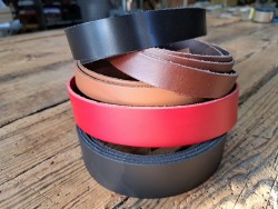 Lot de 5 bandes de cuir classique ou à effet - 2ème choix