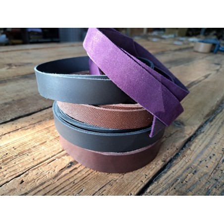 Lot de 5 bandes de cuir classique ou à effet - 2ème choix