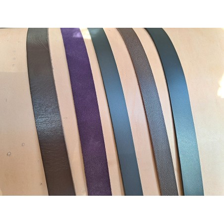 Lot de 5 bandes de cuir classique ou à effet - 2ème choix