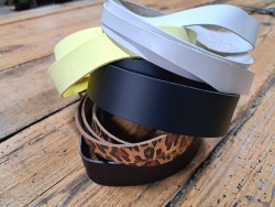 Lot de 5 bandes de cuir classique ou à effet - 2ème choix