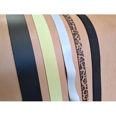 Lot de 5 bandes de cuir classique ou à effet - 2ème choix