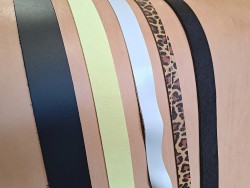 Lot de 5 bandes de cuir classique ou à effet - 2ème choix