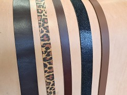 Lot de 5 bandes de cuir classique ou à effet - 2ème choix