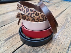 Lot de 5 bandes de cuir classique ou à effet - 2ème choix